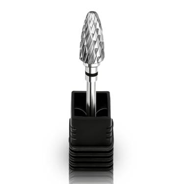 Imagem de Fantexy Broca de unha de carboneto de 3/81.3 cm - Remova os géis rígidos de acrílico de forma rápida e segura, conjunto de brocas de tungstênio cone profissional lixa de unha acrílica para manicure