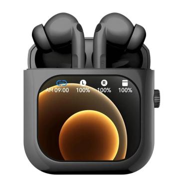 Imagem de Fone de Ouvido Bluetooth Aurafit X6, ANC, 4GB memória, Tradução IA, 36h, Tela TFT 2,01" HD, APP-Unissex