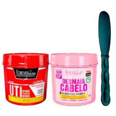 Imagem de Kit 02 Mascaras Desmaia Cabelo e UTI Forever Liss