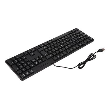 Imagem de Teclado árabe Com Caracteres Claros, 104 Teclas, Interface USB, Plug and Play, Escopo de Aplicação para Uso Doméstico e de Escritório