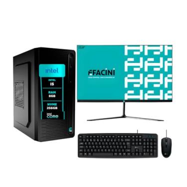 Imagem de Computador Pc Completo Intel Core i5, 8GB, Monitor 24 Polegadas, Ssd eFacini 256Gb