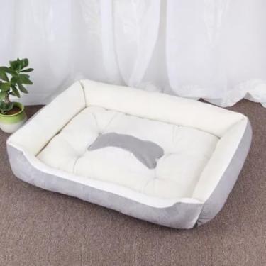 Imagem de Cama para Pet Cachorro e Gato – Caminha Confortável, Lavável, Antiderrapante, Vários Tamanhos – Ideal para Todas as Raças e Estações" - Tamanho médio, cor sortida