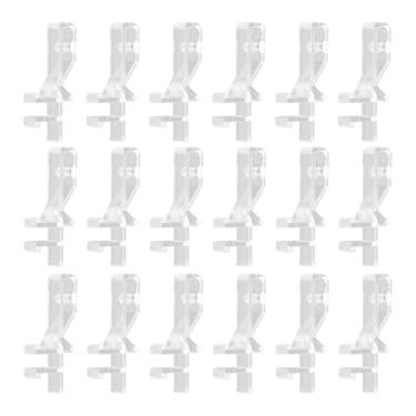 Imagem de Uonlytech 20 peças de clipes de sanefa transparentes de substituição para persianas, acessórios de cortina leves para tratamentos de janela vertical e horizontal