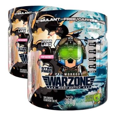 Imagem de Kit 2 Pré-Treino Noturno Warzone Night Battle UnderLabz 360g-Unissex