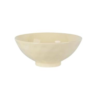Imagem de Chuan Dao householder Lamian Noodles Bowl Grosso Anti-escaldante Tigela Cerâmica - 18 cm amarelo)