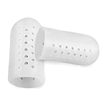 Imagem de Protetores de Silicone Para Dedos 1 Par (Branco, Extra Grande)