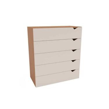 Imagem de Cômoda Solteiro Porto C- 5 Gavetas Freijo-creme - Politorno