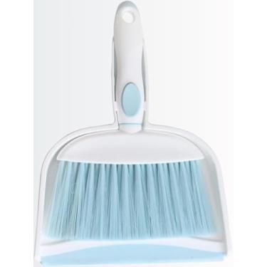 Imagem de Conjunto de mini vassoura e pá de lixo - conjunto de mini batedores para mesa, conjunto de vassouras de lixo de plástico e escova portátil