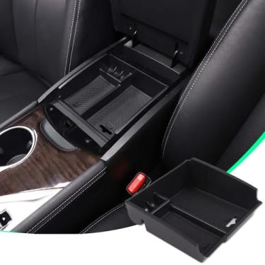 Imagem de Aotumcer Para Infiniti Q50/Q60 Accessories Center Console Organizer, ABS Car Center Console Armrest Box Bandeja de armazenamento integrada compatível com Infiniti Q50/2013-2018 Infiniti Q60 2013-2018