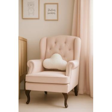 Imagem de Almofada Decorativa Nuvem, Material Macio, 40x34 cm, Hipoalergênica, Design Infantil, Para Decoração de Interiores