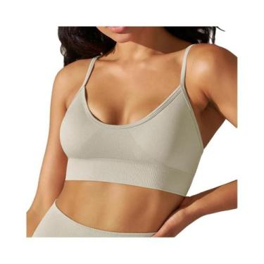 Imagem de Top De Yoga Sem Costura Para Mulheres, Sutiã Esportivo Sexy, Camiseta 