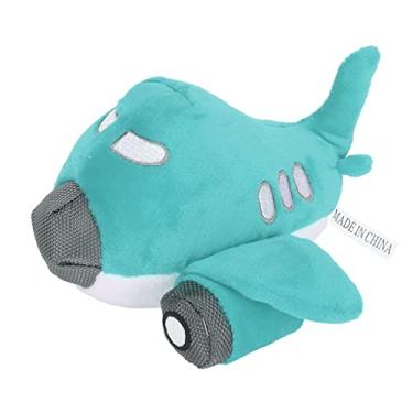 Imagem de HEEPDD Brinquedo de Cachorro de Pelúcia, Em Forma de Avião Pequeno Filhote de Cachorro Recheado Brinquedos (Azul)