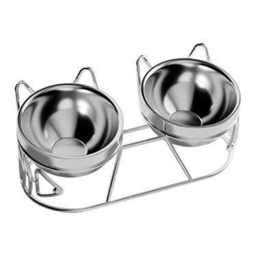 Imagem de Stgfyxgs Tigelas elevadas para gatos, conjunto de tigelas ergonômicas para comida e água com suporte, elevadas para comida de gato para cães pequenos, gatos de