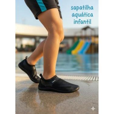 Imagem de Sapatilha Náutica Flexível Infantil Aquática Praia Pesca Trilha Piscin