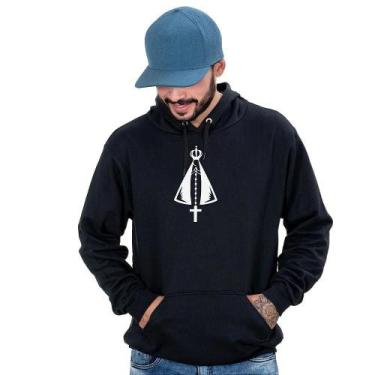 Imagem de Blusa Moletom Masculina Estampa Bolso Canguru Capuz Conforto - Campero