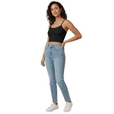 Imagem de Blusa Top Feminina de Malha Canelada  Canelada Premium, Modelagem Just