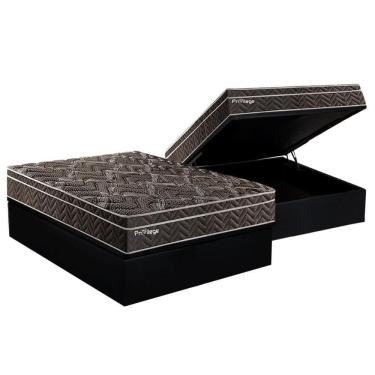 Imagem de Cama Box Baú Casal: Colchão Molas Ensacadas Paropas Masterpocket Previlege + Base Black(138X188)