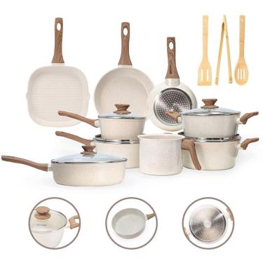 Imagem de Jogo Panelas 12 Pç Premium 4Mm Indução Revestimento Cerâmico