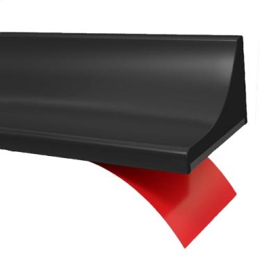 Imagem de Barragem de água de limite de chuveiro, barreira à prova d'água de silicone autoadesivo para banheiro e cozinha protetor de rolha de água para separação seca e molhada calafetagem acabamento da borda