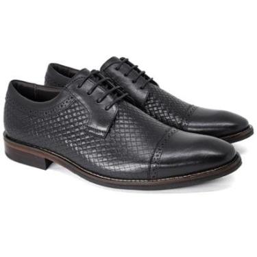 Imagem de Sapato Social Ferracini 24h Caravaggio Couro Tressê 5690-206-Masculino