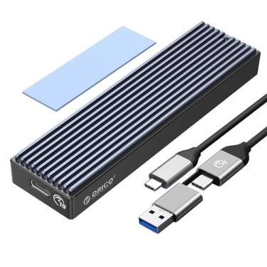 Imagem de ORICO Gabinete Ssd M.2 Nvme Sata, Usb 3.1 Gen 2 (10 Gbps) para Nvme Pci-E M.2 Ssd Case Suporte Uasp para Nvme Ssd Tamanho 2230/2242/2260/2280 (M.2 Nvme/Sata)