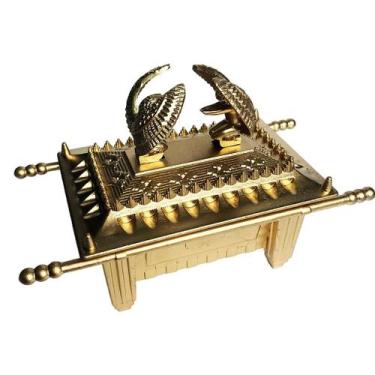 Imagem de Arca da Aliança Dourada Média - 14cm - 1 Unidade - Réplica de Alta Qua
