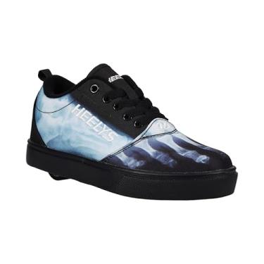 Imagem de HEELYS Tênis infantil unissex com salto com rodas, Preto/branco, 13 Little Kid