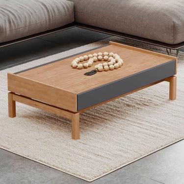 Imagem de Mesa De Centro Para Sala 100cm Soleil Tauari/grafite F07 - Mpozenato