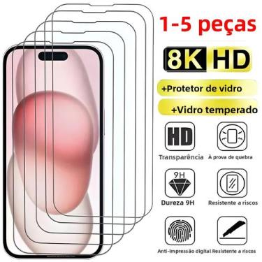 Imagem de Protetor De Tela Para iPhone Vidro Temperado 15 Peças Para X XS XR 11 