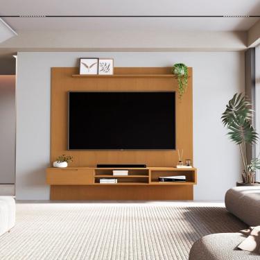 Imagem de Painel para Tv 84 Polegadas 100% Mdf Plus Marrom