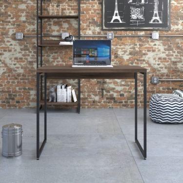 Imagem de Mesa de Escritório Studio 90cm Dynamica Nogal/Preto