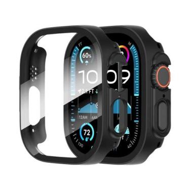 Imagem de Protetor De Tela De Vidro Temperado Preto 2PCS Para Apple Watch Ultra 