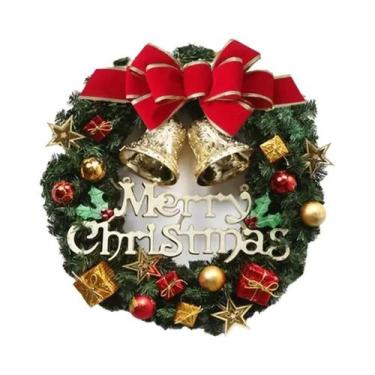 Imagem de Guirlanda De Natal Artesanal De Alta Qualidade Para Pendurar Na Porta 
