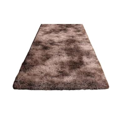 Imagem de Tapete Peludo 2,00 x 0,60 MT Quarto, Sala e Corredor (Marrom Mesclado)