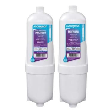 Imagem de Kit 2 Refis Para Filtro Purificador De Água Multiuso Bebedouro