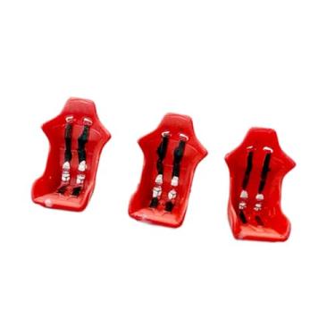 Imagem de oshhni Conjunto de 3 Peças de Acessórios em Miniatura para Garagem, Modelo de Assento de Carro em Escala 1/64.