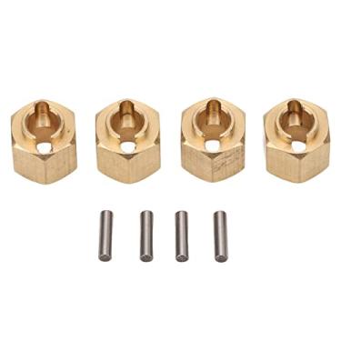 Imagem de Ainoli 4 unidades adaptador de hub RC latão hexagonal para acessórios de carro crawler escala TRX4M 1/18 (6mm)