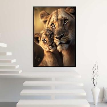 Imagem de Quadros Decorativos com Moldura Rosas Branca e Dourada Pintura Arte Sala Quarto Kit Conjunto 2