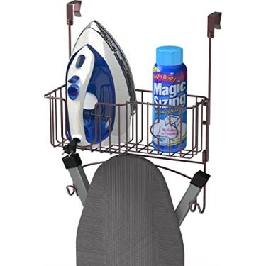 Imagem de Simple Houseware Suporte de tábua de passar sobre a porta/montagem na parede, bronze