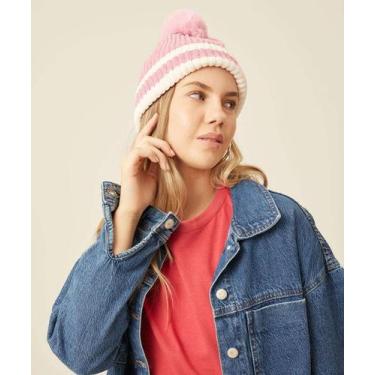 Imagem de Touca Feminina Tricô Pompom Marisa-73327, UN, Rosa