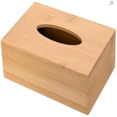 Imagem de Caixa retangular para guardar lencos de papel, decorativa e artesanal, bonita.