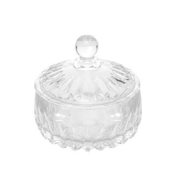 Imagem de Potiche Decorativo Cristal De Chumbo Louise 14x14cm Wolff