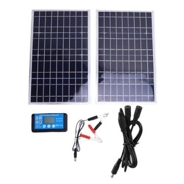 Imagem de Kit de painel solar de 200 W Controlador de carregador solar monocristalino de alta eficiência com estrutura de alumínio para aplicações fora da rede Fonte de energia de backup de