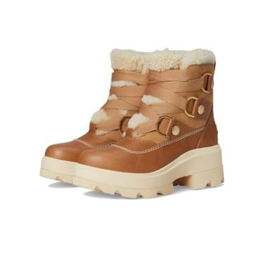 Imagem de Sorel Bota feminina confortável Joan Frwd impermeável para inverno, Tawny Buff/Honey White, 42