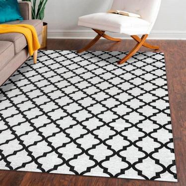 Imagem de Tapete Em Tecido Jacquard Com Látex 2,00 M X 2,50 M 75% Algodão, 25% Poliéster - Arabesco Cru