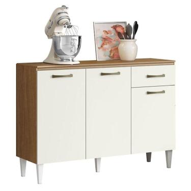 Imagem de Balcão De Cozinha Atenas 2012182 Atacama Off White - Aramóveis