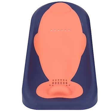 Imagem de Cryfokt Suporte de Banho para Bebês, Proteção para Coluna, Assento Dobrável de Secagem Rápida para Recém-nascidos e Infantis, Banheira, Material de Polipropileno Ecológico (Azul escuro)