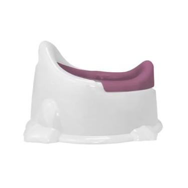 Imagem de Troninho Infantil, Branco e Rosa, Polipropileno, Antirrespingo, 31 x 20 x 27 cm, para Crianças a partir de 18 Meses