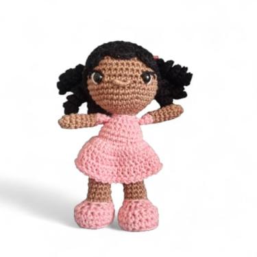 Imagem de Boneca de pano Amigurumi brinquedo para meninas idade o a 10 anos ideal para presente, brinquedo artesanal, feito a mão