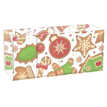 Imagem de TSENQUE Porta-canetas de animal floral personalizado para mesa de Natal, biscoitos, arte comemorativa, artesanato, suporte de acrílico para copos